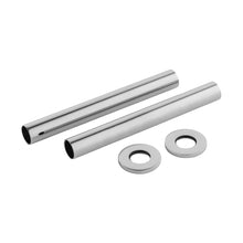 Nuie Heating Extras Decorative Chrome Pipes Contemporary Brass 300x15x15mm - JJ Building Materials