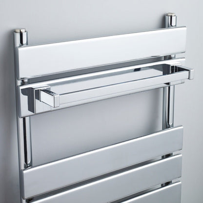 Nuie Heating Extras Magnetic Towel Rail Contemporary Chrome Stainless Steel 60x450x70mm - JJ Building Materials
