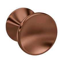 Nuie Indented Round Knob Contemporary Brushed Bronze Zamac 29x30x29mm - JJ Building Materials