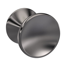 Nuie Indented Round Knob Contemporary Brushed Pewter Zamac 30x30x29mm - JJ Building Materials