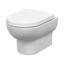 Nuie Isla Wall Hung Pan Contemporary White Vitreous China 325x370x520mm - JJ Building Materials