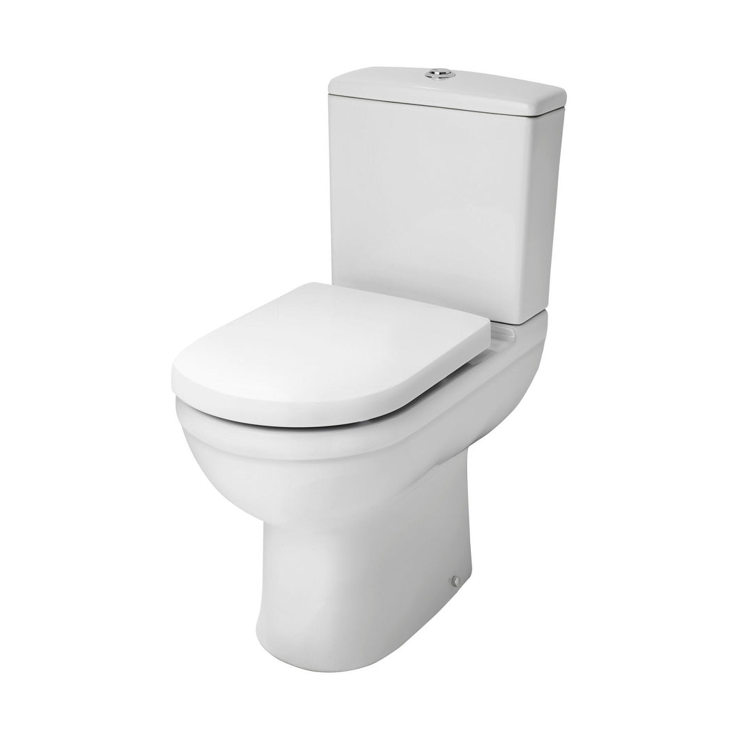 Nuie Ivo Comfort Height Pan & Cistern Contemporary White Vitreous China 850x350x640mm - JJ Building Materials