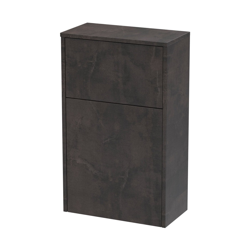 Nuie Juno 500mm Wc Unit Contemporary Metallic Slate MFC Textured Matt 821x500x255mm - JJ Building Materials