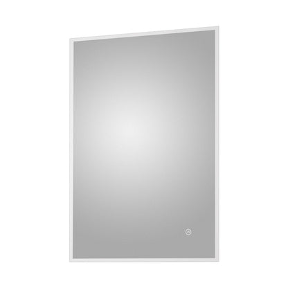 Nuie Led Touch Sensor 700 X 500 Ambient Mirror Contemporary Silver Aluminium 700x500x30mm - LQ602 - JJ Building Materials
