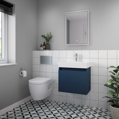 Nuie Led Touch Sensor 700 X 500 Led Mirror Contemporary Silver Aluminium 700x500x35mm - JJ Building Materials