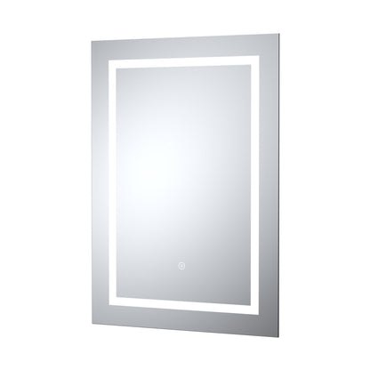 Nuie Led Touch Sensor 700 X 500 Touch Sensor Mirror Contemporary Silver Aluminium 700x500x33mm - JJ Building Materials
