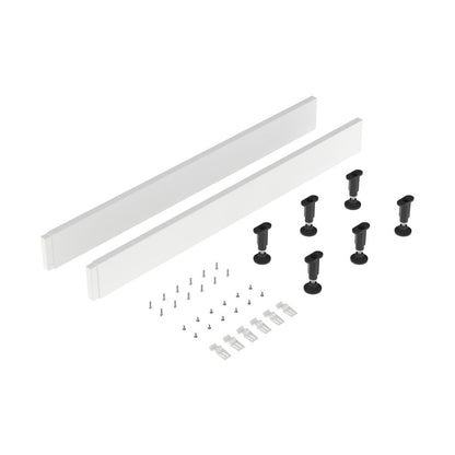 Nuie Leg Sets And Plinths Leg Set & Plinth Kit (1000 Plinth X 2) Contemporary European White ABS 12x105x12mm - JJ Building Materials