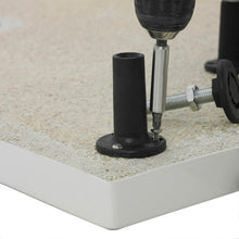Nuie Leg Sets And Plinths Leg Set & Plinth Kit (1200x900 Curved Plinth) Contemporary White ABS 12x1000x12mm - JJ Building Materials