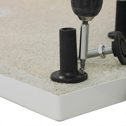 Nuie Leg Sets And Plinths Leg Set & Plinth Kit (1700 &1000 Plinth) Contemporary White ABS 12x105x12mm - JJ Building Materials