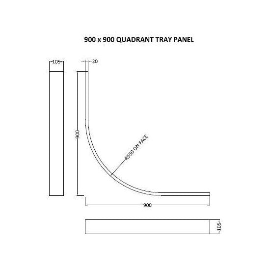 Nuie Leg Sets And Plinths Leg Set & Plinth Kit Contemporary Grey Slate ABS - TR71B - JJ Building Materials