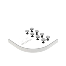 Nuie Leg Sets And Plinths Leg Set Suitable For 1000-1200 Quad & Offset Trays Contemporary White ABS - JJ Building Materials