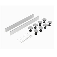 Nuie Leg Sets And Plinths Leg Set Suitable For 1000 Square & Rectangular Trays Contemporary White ABS 12x105x12mm - JJ Building Materials