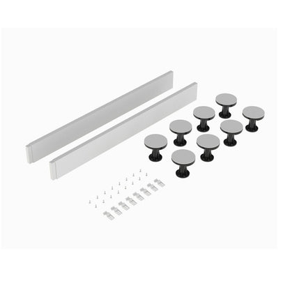 Nuie Leg Sets And Plinths Leg Set Suitable For 1000 Square & Rectangular Trays Contemporary White ABS 12x105x12mm - JJ Building Materials