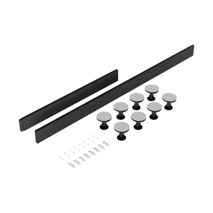 Nuie Leg Sets And Plinths Leg Set Suitable For 1100-1200 Rectangular Trays Contemporary Grey Slate ABS 105x105x20mm - JJ Building Materials