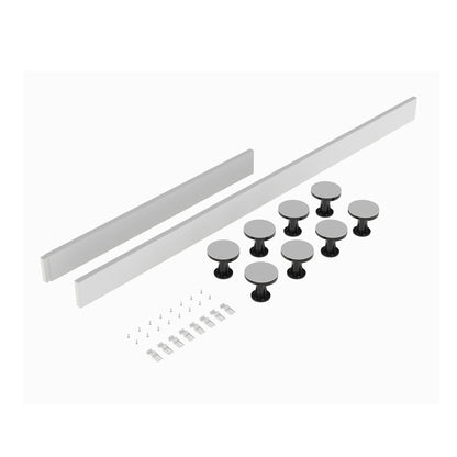 Nuie Leg Sets And Plinths Leg Set Suitable For 1100-1200 Rectangular Trays Contemporary White ABS 12x105x12mm - JJ Building Materials