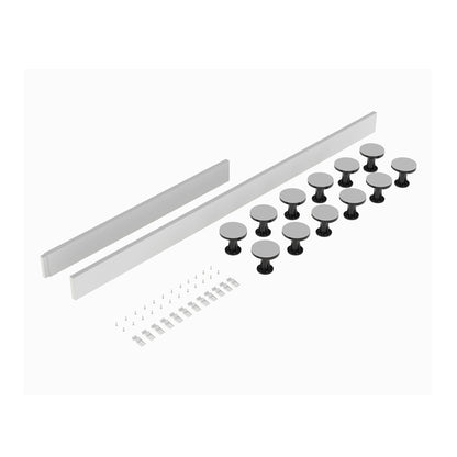 Nuie Leg Sets And Plinths Leg Set Suitable For 1300-1800 Rectangular & Walk In Trays Contemporary White ABS 12x105x12mm - JJ Building Materials