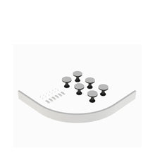 Nuie Leg Sets And Plinths Leg Set Suitable For 700-900 Quad & Offset Trays Contemporary White ABS 12x1000x12mm - JJ Building Materials