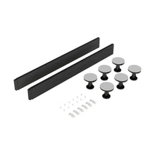 Nuie Leg Sets And Plinths Leg Set Suitable For 700-900 Square & Rectangular Trays Contemporary Grey Slate ABS 20x105x20mm - JJ Building Materials