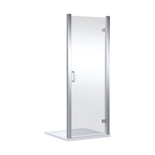Nuie Lucie 900mm Hinged Shower Door- Chrome Contemporary Aluminium,glass 1900x890x31mm - JJ Building Materials