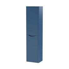 Nuie Lunar 350mm Tall Unit Contemporary Satin Blue MFC Painted Matt 1392x356x253mm - JJ Building Materials