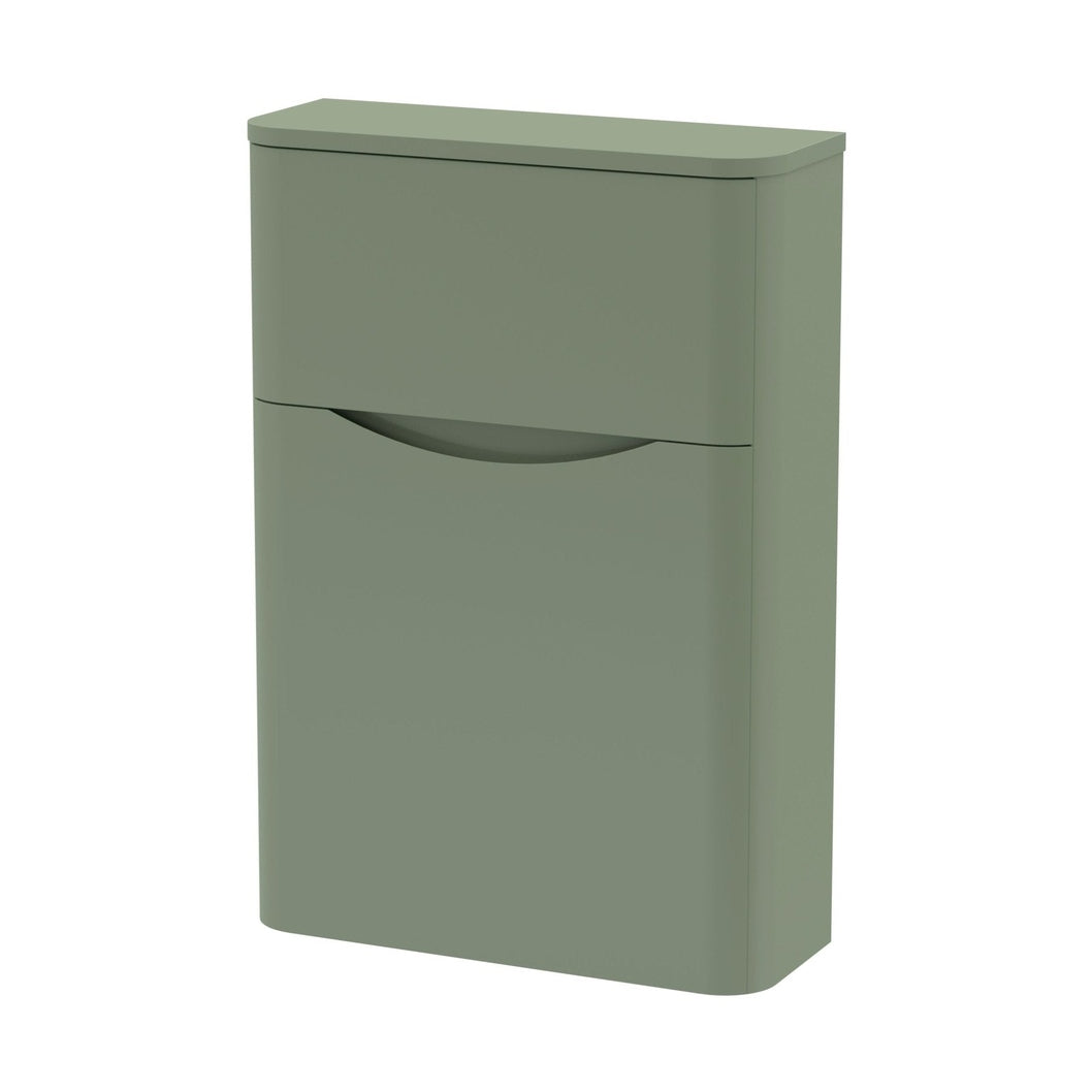Nuie Lunar 550mm Wc Unit Contemporary Satin Green MFC Painted Matt 800x550x205mm - JJ Building Materials