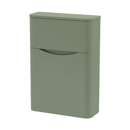 Nuie Lunar 550mm Wc Unit Contemporary Satin Green MFC Painted Matt 800x550x205mm - JJ Building Materials