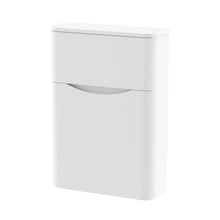 Nuie Lunar 550mm Wc Unit Contemporary Satin White MFC Painted Matt 800x550x205mm - JJ Building Materials