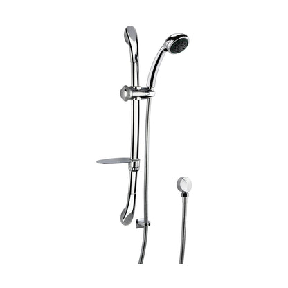 Nuie Luxury Slide Rail Kit Contemporary Chrome Brass ABS 680x215x315mm - JJ Building Materials