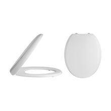 Nuie Luxury Soft Close Toilet Seat Contemporary White Stainless Steel Nylon,urea 50x360x450mm - JJ Building Materials