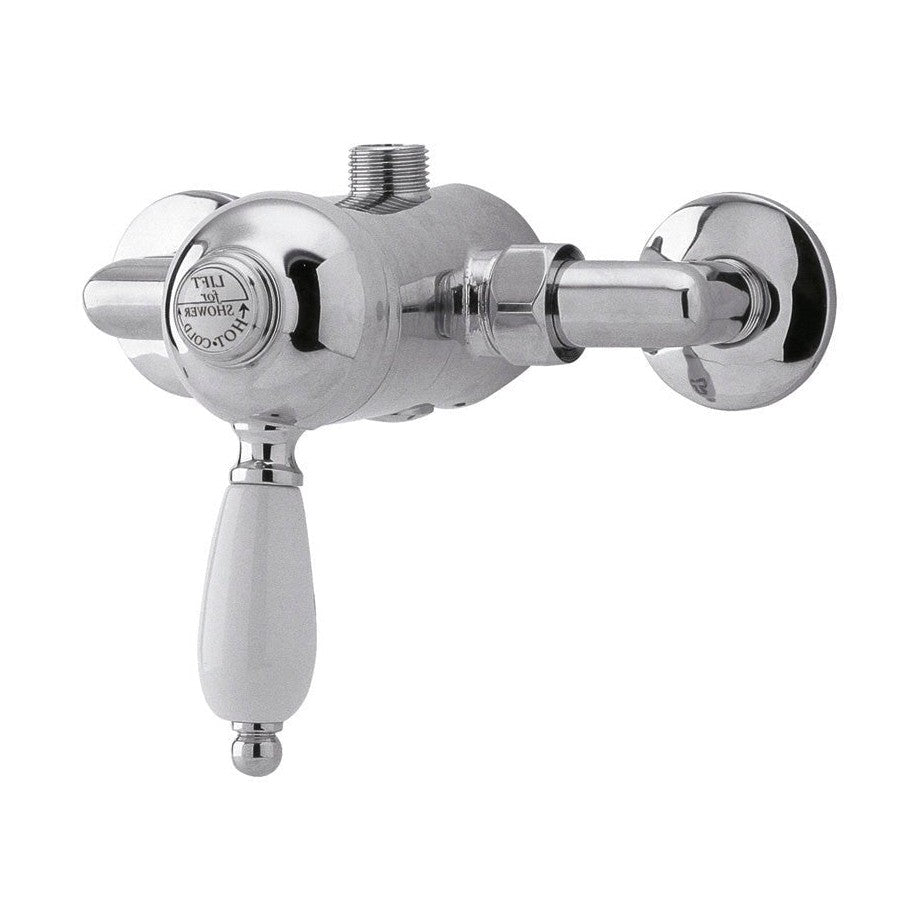 Nuie Manual Shower Valve Traditional Chrome Brass 35x150x135mm - JJ Building Materials