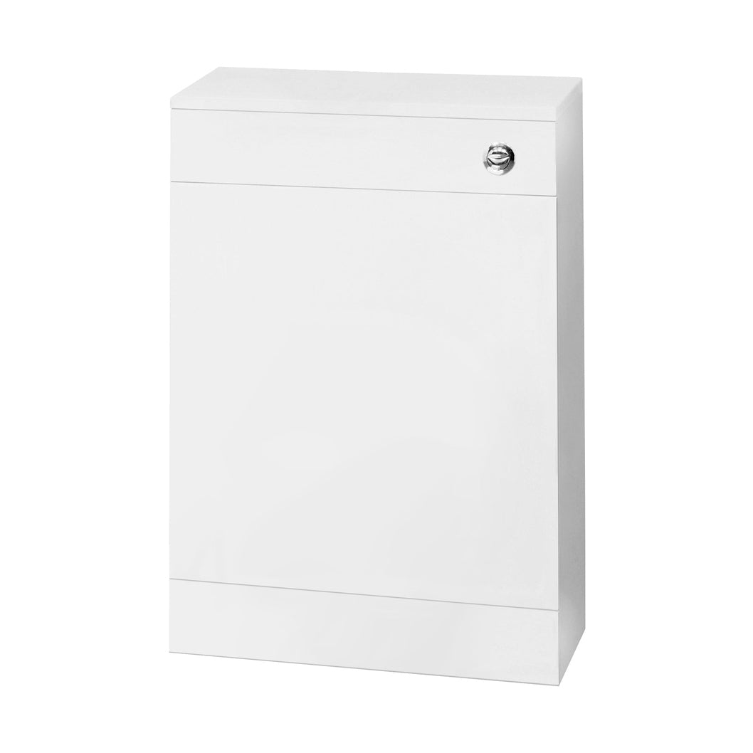 Nuie Mayford 500mm Wc Unit Including Concealed Cistern Contemporary White MFC Painted Gloss 770x500x202mm - JJ Building Materials
