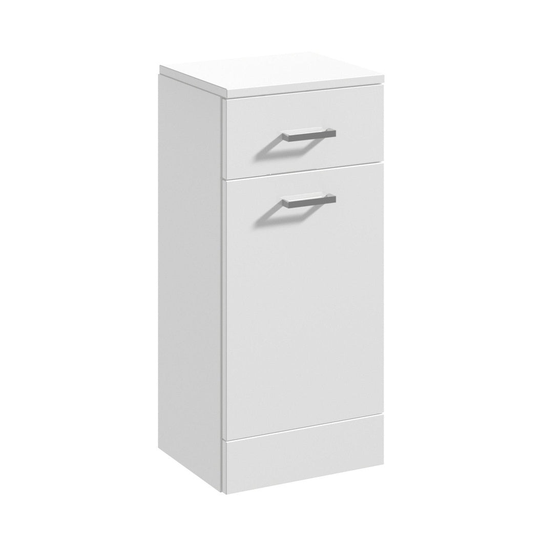 Nuie Mayford Laundry Basket Contemporary Gloss White MFC Painted Gloss 770x350x300mm - JJ Building Materials
