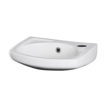 Nuie Melbourne 350mm Wall Hung Basin Contemporary White Vitreous China 140x350x280mm - JJ Building Materials
