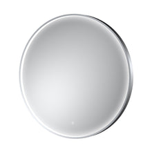Nuie Mensa Polished Chrome Frame Led Mirror - 800mm Contemporary Aluminium 800x800x47mm - JJ Building Materials
