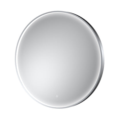 Nuie Mensa Polished Chrome Frame Led Mirror - 800mm Contemporary Aluminium 800x800x47mm - JJ Building Materials