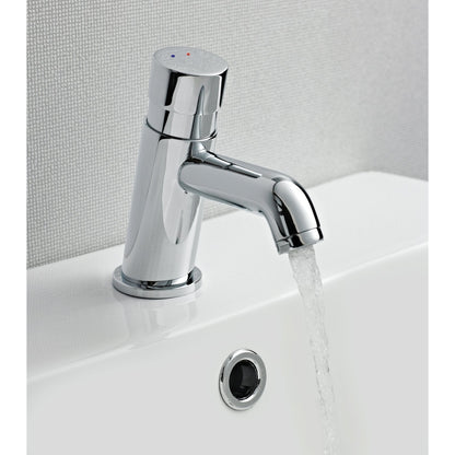 Nuie Mono Basin Mixer Contemporary Chrome Brass 146x45x108mm - JJ Building Materials
