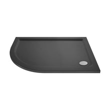 Nuie Offset Quadrant Trays Offset Quadrant Shower Tray Lh 1000 X 800mm Contemporary Grey Slate Acrylic Capped ABS Caco3 And Pu - JJ Building Materials