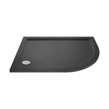 Nuie Offset Quadrant Trays Offset Quadrant Shower Tray Rh 1000 X 800mm Contemporary Grey Slate Acrylic Capped ABS Caco3 And Pu - JJ Building Materials