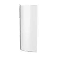 Nuie P' Curved Bath Screen (5mm Glass) Contemporary Chrome Aluminium 1430x715x185mm - JJ Building Materials