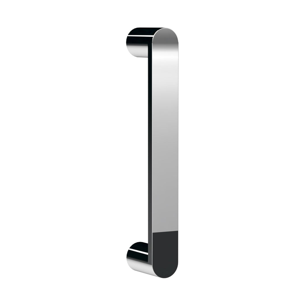Nuie Pacific Rounded Chrome Handle Contemporary Zinc 165x20x35mm - JJ Building Materials