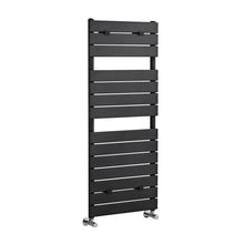 Nuie Piazza Heated Towel Rail Contemporary Anthracite Steel 1213x500x100mm - JJ Building Materials