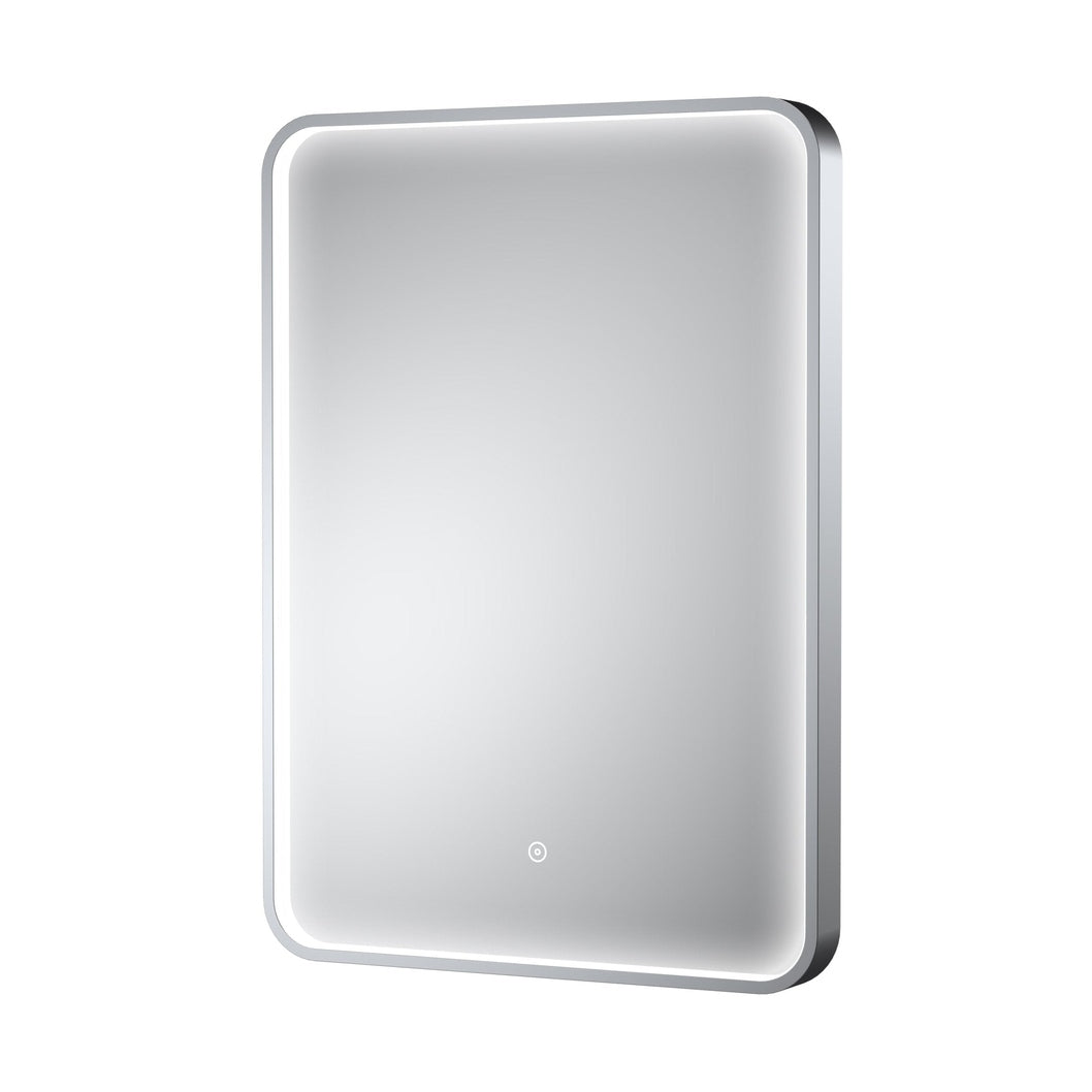 Nuie Pictor Polished Chrome Frame Led Mirror - 700 X 500mm Contemporary Aluminium 700x500x47mm - JJ Building Materials