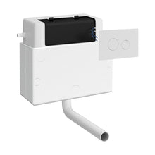 Nuie Pneumatic Dual Flush Universal Access Concealed Cistern Contemporary Matt White ABS 305x364x164mm - JJ Building Materials