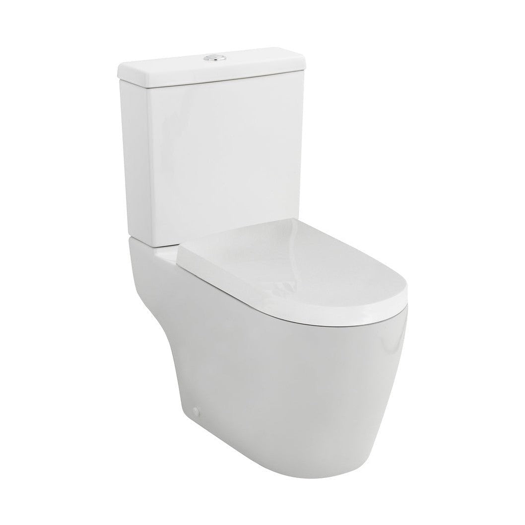 Nuie Provost Semi Flush To Wall Wc Contemporary White Vitreous China 770x410x670mm - JJ Building Materials