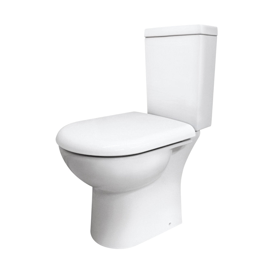 Nuie Provost Semi Flush To Wall Wc Contemporary White Vitreous China 805x360x620mm - JJ Building Materials