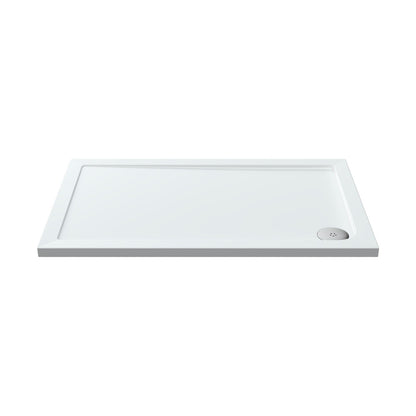 Nuie Rectangular Trays Rectangular Shower Tray 1200 X 760mm Contemporary White Acrylic Capped ABS Caco3 And Pu - JJ Building Materials