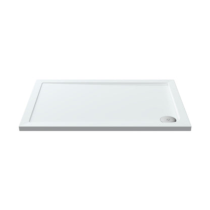 Nuie Rectangular Trays Rectangular Shower Tray 1200 X 800mm Contemporary White Acrylic Capped ABS Caco3 And Pu - JJ Building Materials