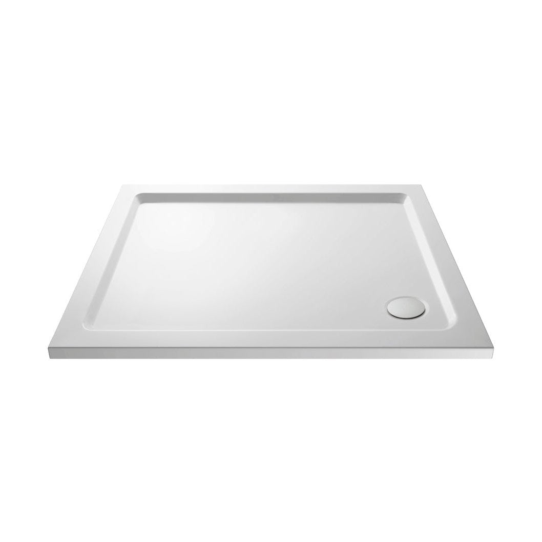 Nuie Rectangular Trays Rectangular Shower Tray 1200 X 900mm Contemporary White Acrylic Capped ABS Caco3 And Pu - JJ Building Materials