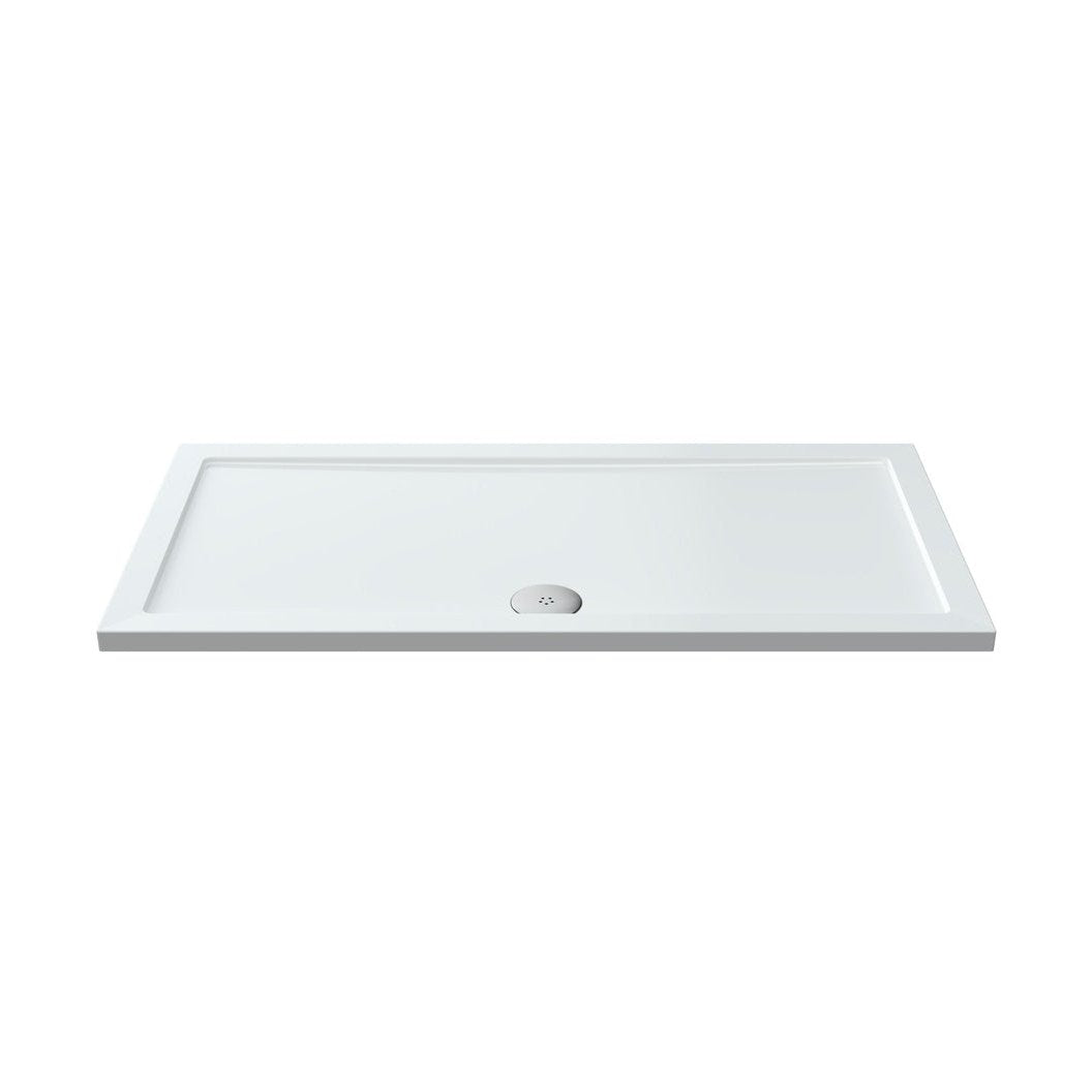 Nuie Rectangular Trays Rectangular Shower Tray 1400 X 700mm Contemporary White Acrylic Capped ABS Caco3 And Pu - JJ Building Materials