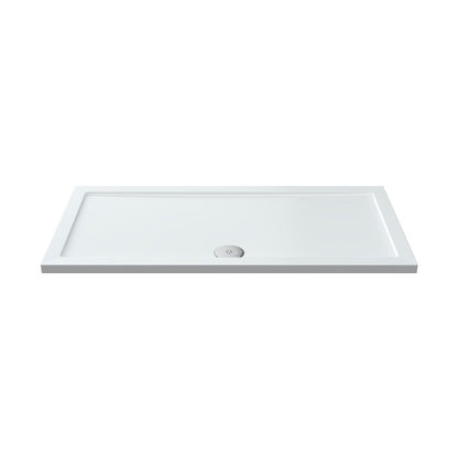 Nuie Rectangular Trays Rectangular Shower Tray 1400 X 700mm Contemporary White Acrylic Capped ABS Caco3 And Pu - JJ Building Materials